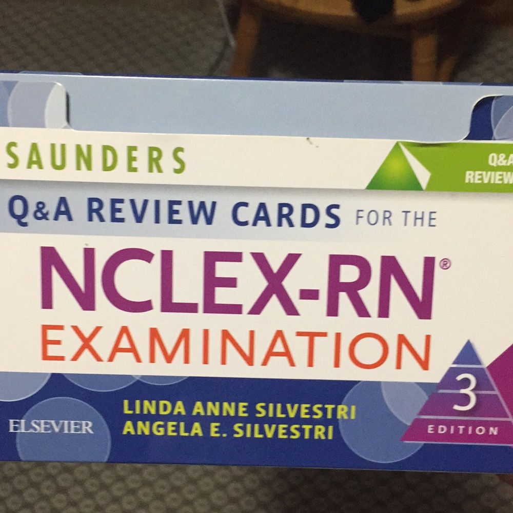 Like new, nclex rn exam review question cards!